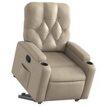 vidaXL Fauteuil inclinable Cappuccino Similicuir