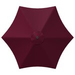 vidaXL Parasol de jardin 300 x 300 cm Polyester Rectangulaire Bordeaux