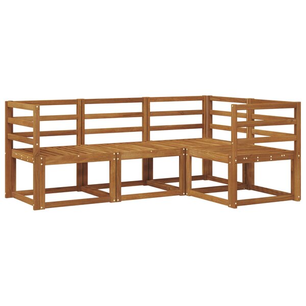 vidaXL Ensemble de canapés d'extérieur 4 pc Naturel