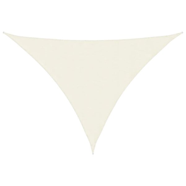 vidaXL Voile de parasol tissu oxford triangulaire 5x7x7 m crème