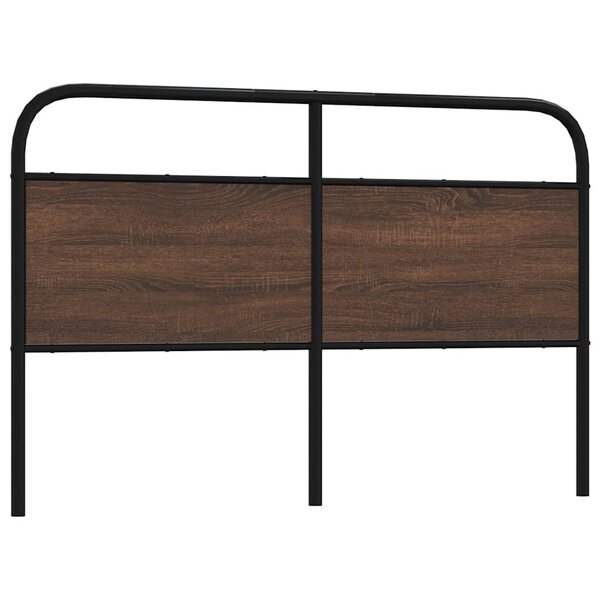 vidaXL Tête de lit chêne marron 150 cm acier et bois d'ingénierie
