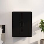 vidaXL Armoire murale suspendue Noir 69 5x32 5x90 cm