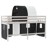 vidaXL Lit mezzanine enfants avec tunnel sans matelas 80x200 cm