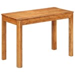 vidaXL Table à manger 110x55x76 cm bois d'acacia massif