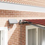 vidaXL Auvent Rétractable orange et marron 300 x 250 cm tissu