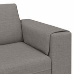 vidaXL Ensemble de Canapés Taupe tissu
