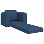 vidaXL Canapé-Lit Bleu 98 x 71 x 83 cm Velours