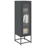 vidaXL Buffet haut anthracite 36x39x123 cm acier laminé à froid