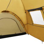 vidaXL Tente igloo de camping 650x240x190 cm 8 personnes Jaune