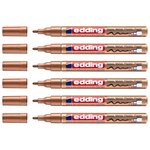 Marqueur Peinture Brillante 751 Cuivre Pointe Ronde 1-2 mm x 6 EDDING