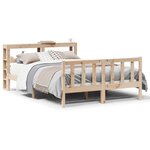 vidaXL Cadre de lit sans matelas 140x200 cm bois massif de pin