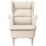 vidaXL Fauteuil blanc 74x84x100 cm lin