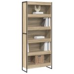 vidaXL Bibliothèque 2 Pièces Sonoma 80 x 30 x 155 cm Bois d'ingénierie