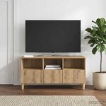 vidaXL Meuble TV 102 x 34 5 x 50 cm Chêne artisanal Bois d'ingénierie