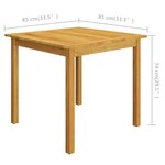 vidaXL Ensemble de salle à manger de jardin 5 Pièces Beige