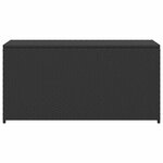 vidaXL Boîte de rangement de jardin noir 120x50x60 cm résine tressée