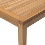 vidaXL Table à dîner de jardin 110x110x77 cm Bois de teck solide