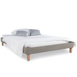 Lit capitonné avec matelas et sommier 120x200