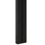 vidaXL Tête de lit 140 cm bois massif d'acacia et fer