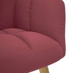 vidaXL Chaise de relaxation Rouge bordeaux Tissu