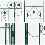 vidaXL Arche de jardin avec verrouillage Vert 102 x 50 x 218 cm