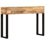 vidaXL Table console 110 x 30 x 76 cm Bois de manguier massif