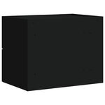 vidaXL Tables de chevet murales 2 Pièces noir 45x30x35 cm