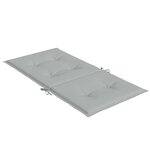 vidaXL Coussins de chaise à dossier bas lot de 4 gris clair mélangé