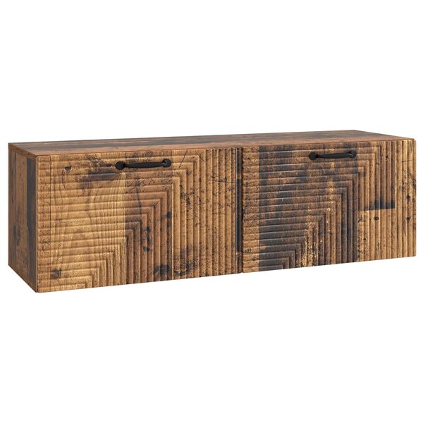 vidaXL Meuble TV mural Bois ancien 98 x 31 x 30 cm Bois d'ingénierie