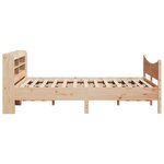 vidaXL Cadre de lit avec tête de lit 120x200 cm bois de pin massif
