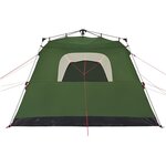 vidaXL Tente de camping cabine 4 personnes vert libération rapide