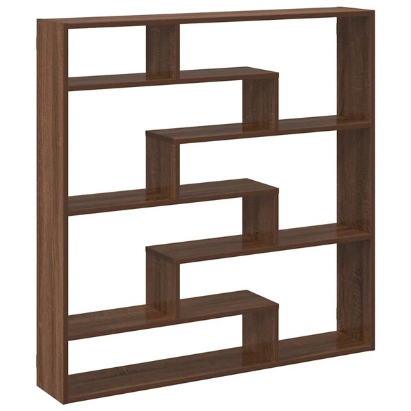 vidaXL Étagère cube murale 7 compartiments chêne marron