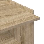 vidaXL Table basse Chêne Sonoma 50 5 x 50 x 33 cm Bois d'ingénierie