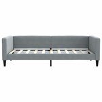 vidaXL Lit de jour avec matelas gris clair 90x190 cm tissu