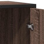 vidaXL Buffet chêne marron 62x35x76 cm bois d'ingénierie