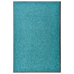vidaXL Paillasson lavable Cyan 60x90 cm