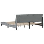 vidaXL Cadre de lit sans matelas gris clair 180x200 cm tissu