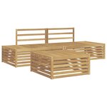 vidaXL Ensemble de canapés d'extérieur 4 Pièce