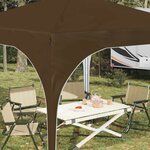 vidaXL Tente de fête pop-up 290 x 290 x 245 cm Taupe