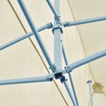vidaXL Tente de fête 291 x 580 x 315 cm Crème Tissu Oxford