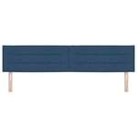vidaXL Tête de lit LED avec bandes LED Bleu 200 cm tissu