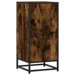 vidaXL Buffet chêne fumé 35 5x35x76 cm bois d'ingénierie et métal
