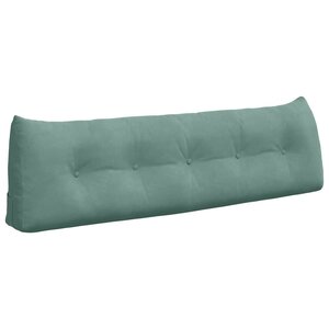 vidaXL Coussin de Dos Vert Mer 160 x 24 x 50 cm Velours