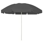 vidaXL Parasol de plage anthracite 240 cm
