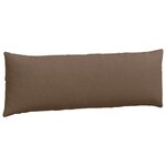 vidaXL Coussins de canapé 2 Pièces Marron 120 x 40 cm tissu