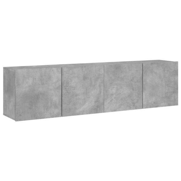 vidaXL Meubles TV muraux 2 Pièces gris béton 80x30x41 cm