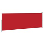 vidaXL Auvent latéral rétractable 160 x 500 cm Rouge