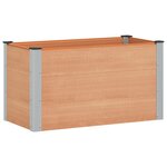 vidaXL Jardinière surélevée Marron 100 x 50 x 54 cm WPC et Aluminium