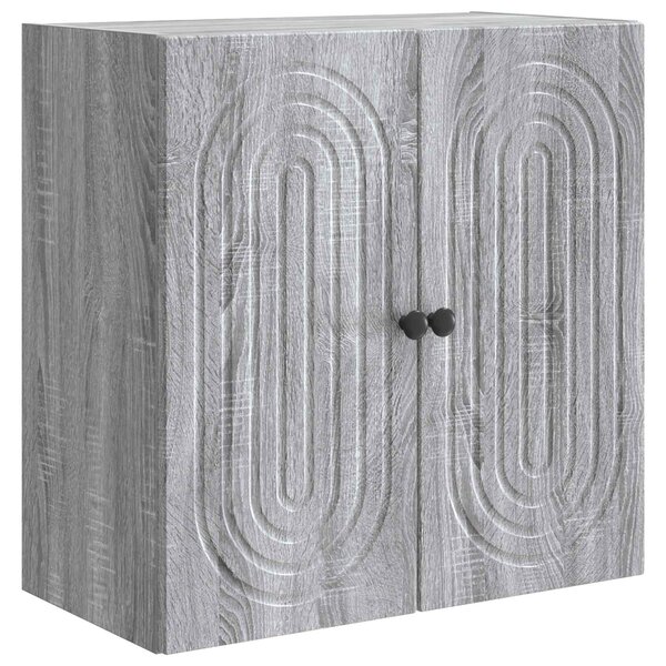 vidaXL Armoire Murale Sonoma gris 59 x 31 x 60 cm Bois d'ingénierie