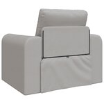 vidaXL Canapé Lit 2-en-1 Gris Nuage 98x71x83 cm Tissu